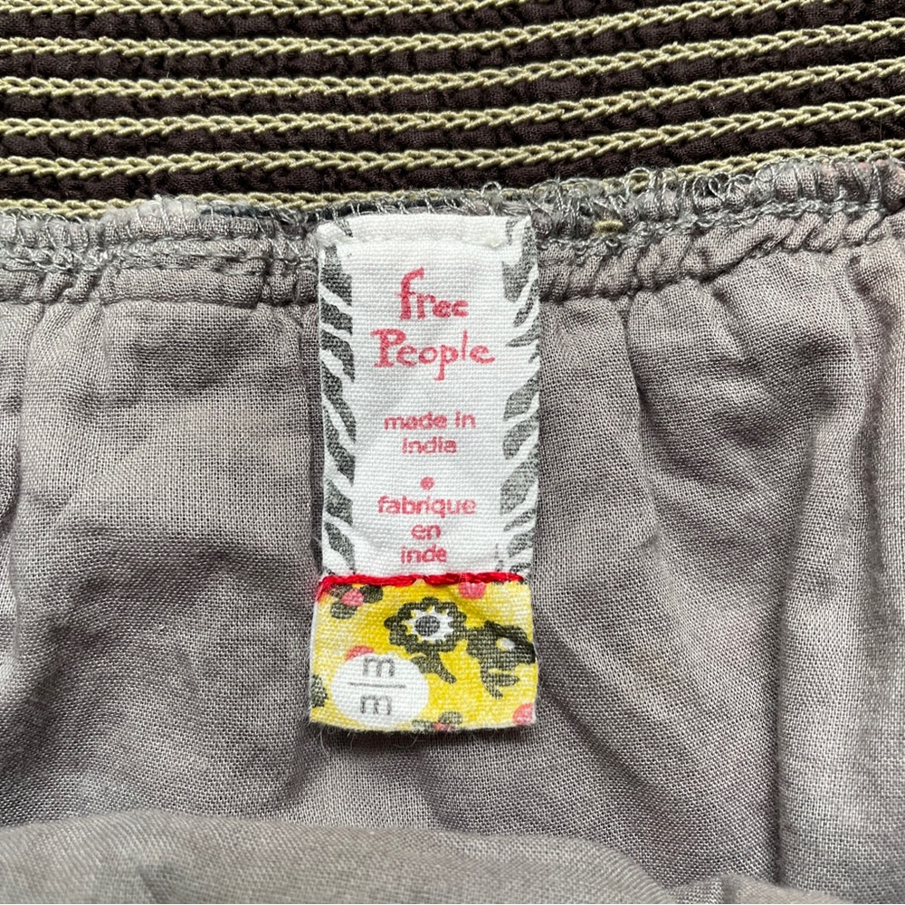 Free People Mini Skirt Boho Multicolor Leopard Leaf Patchwork Panels - Picture 3 of 10